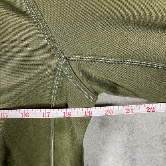 Champion Duofold Jacket Fleece Mens Medium Green Warm Control 1/4 Zip Logo - Picture 5 of 7